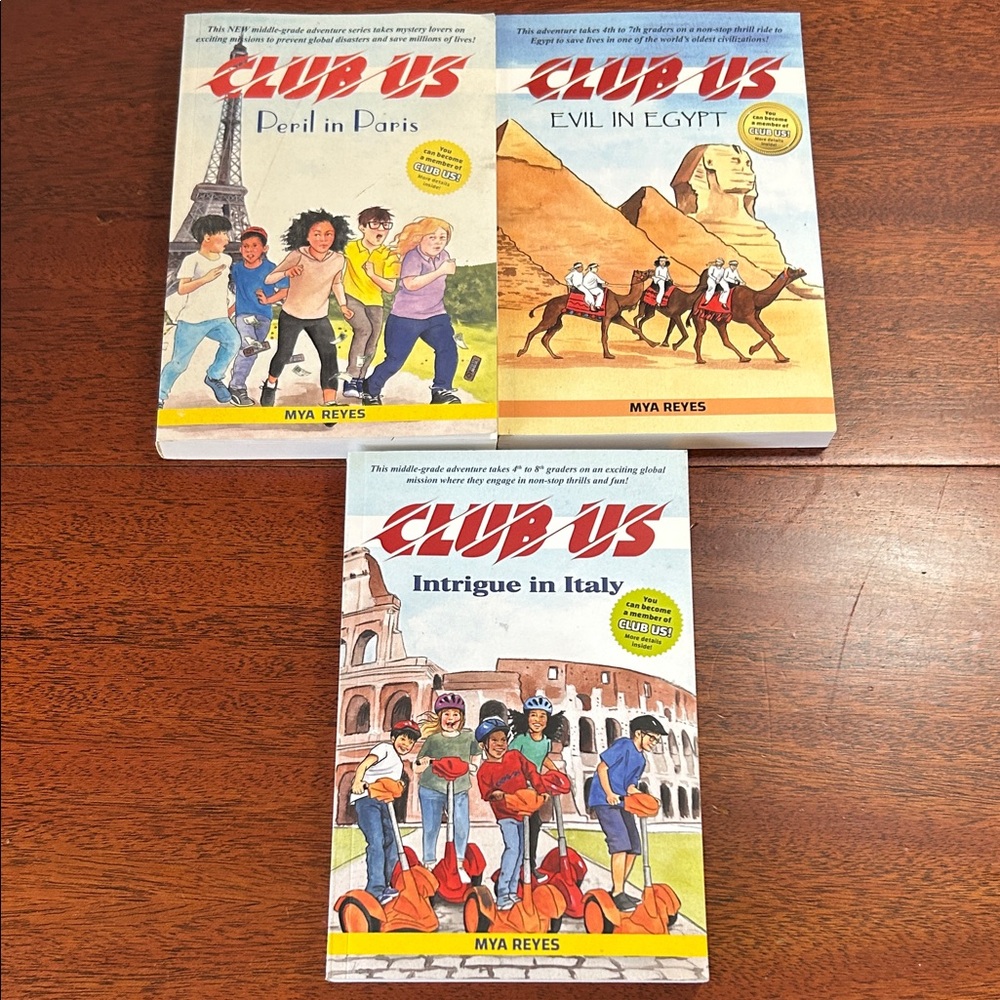 Club Us Book Set - Paris, Egypt, Italy